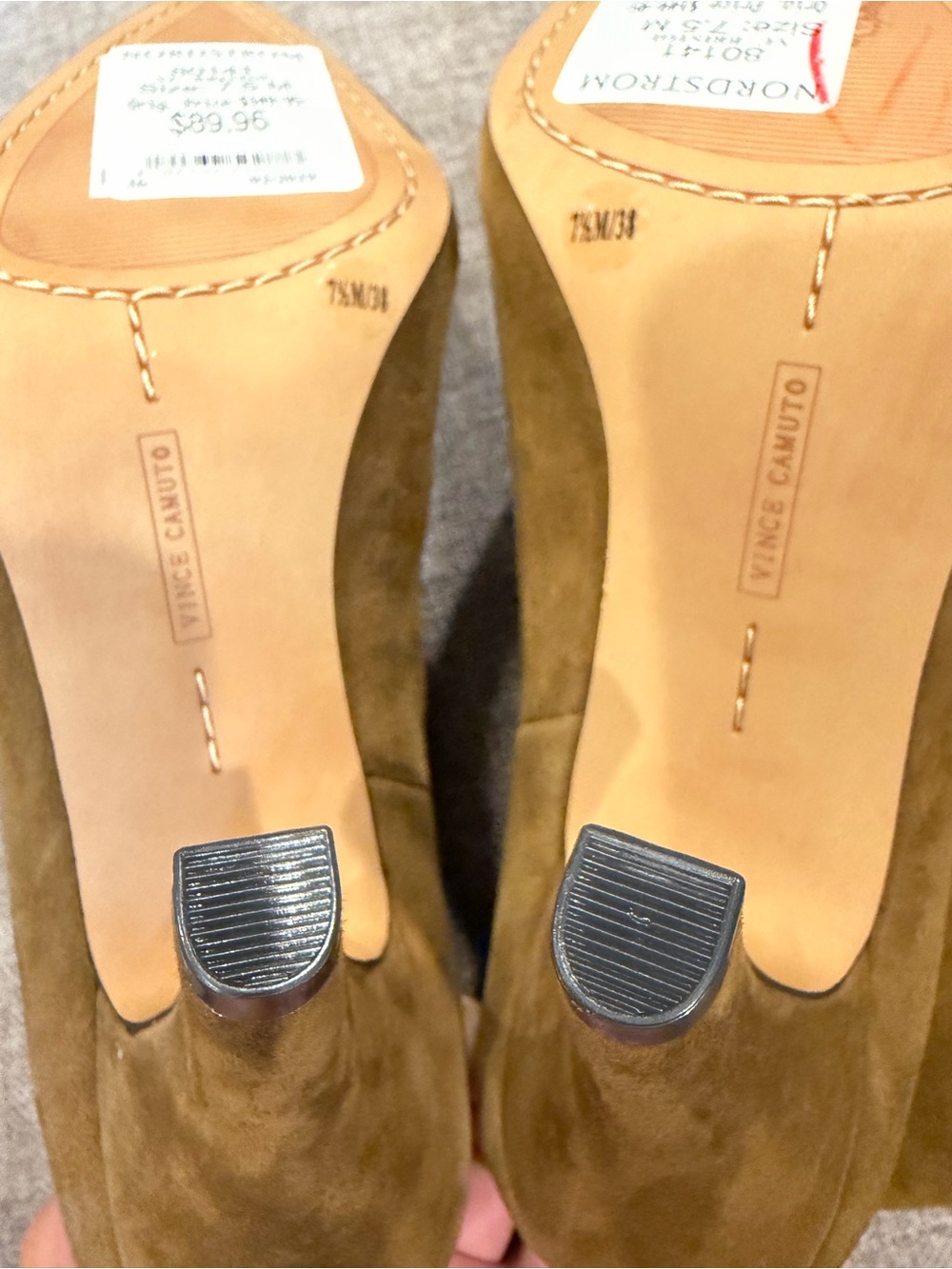 Vince Camuto Bristol Brown Suede Boots 7.5 - Picture 10 of 10